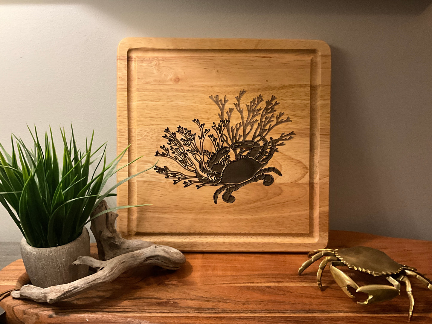 Crab and coral board ( no words)
