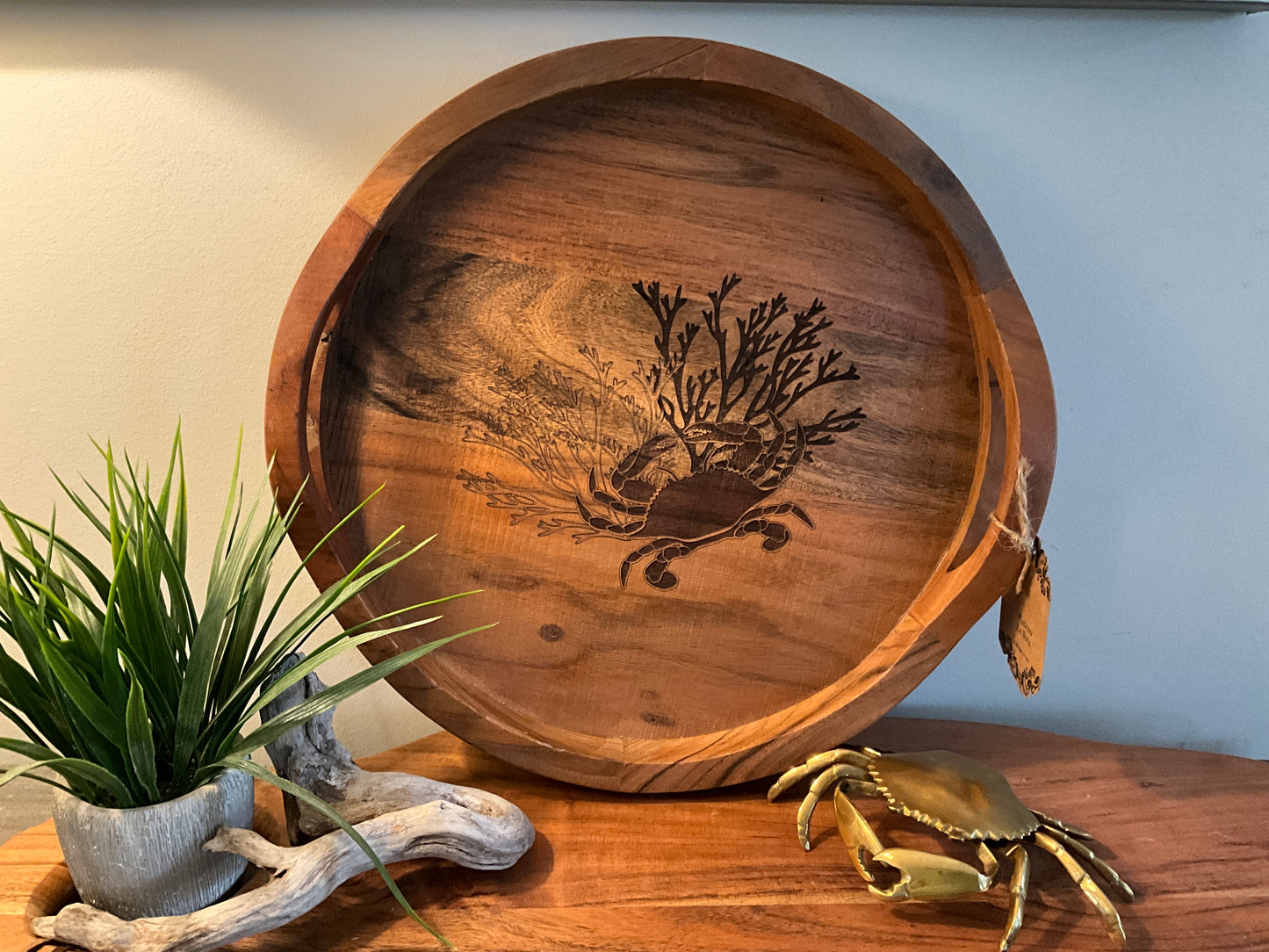 Crab and coral tray( no words)
