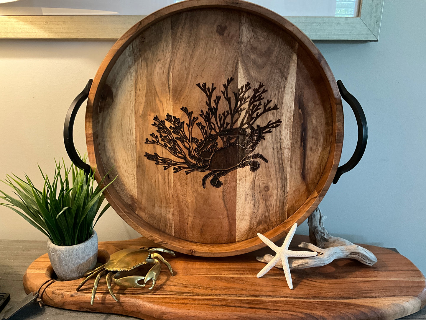 Crab and coral tray( no words)