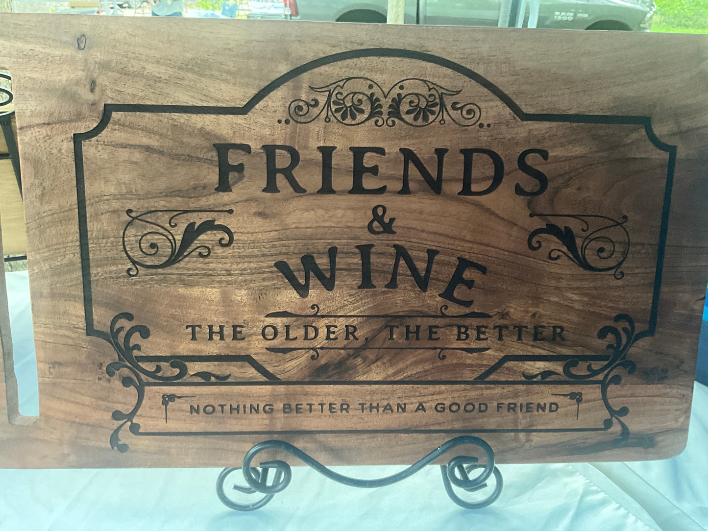 Friends and wine board