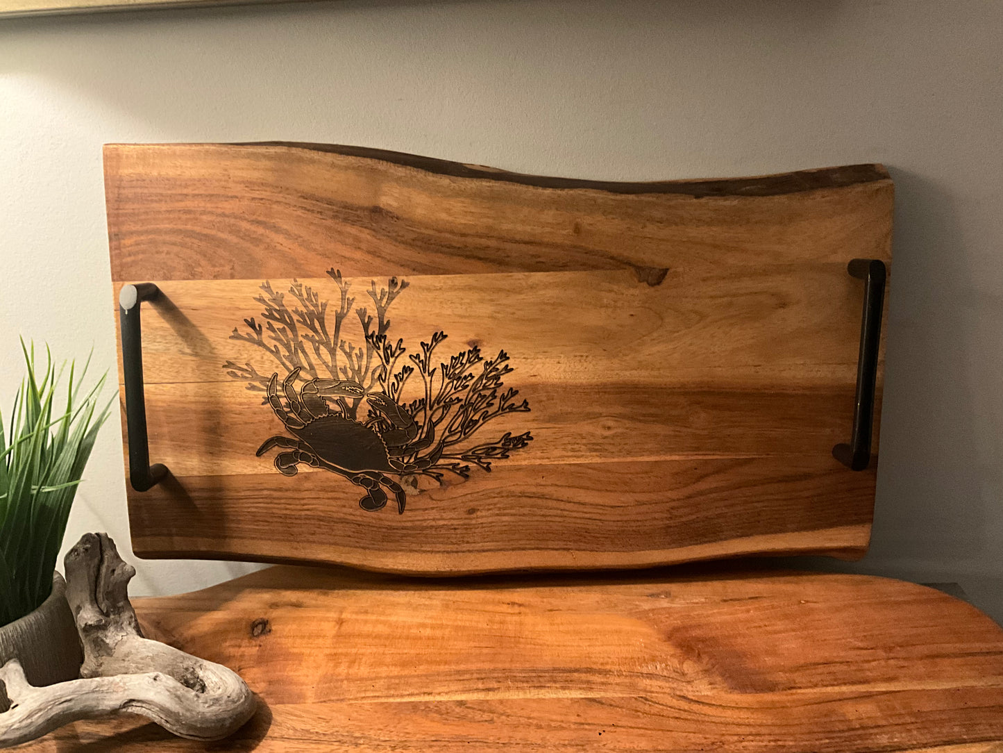 Crab and coral tray( no words)