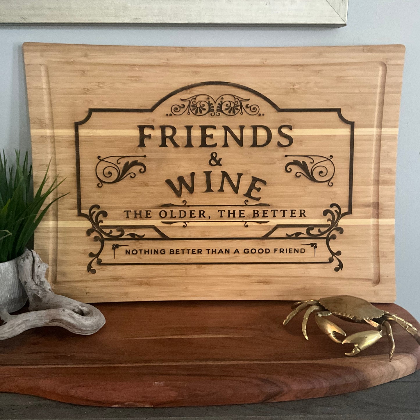 Friends and wine board