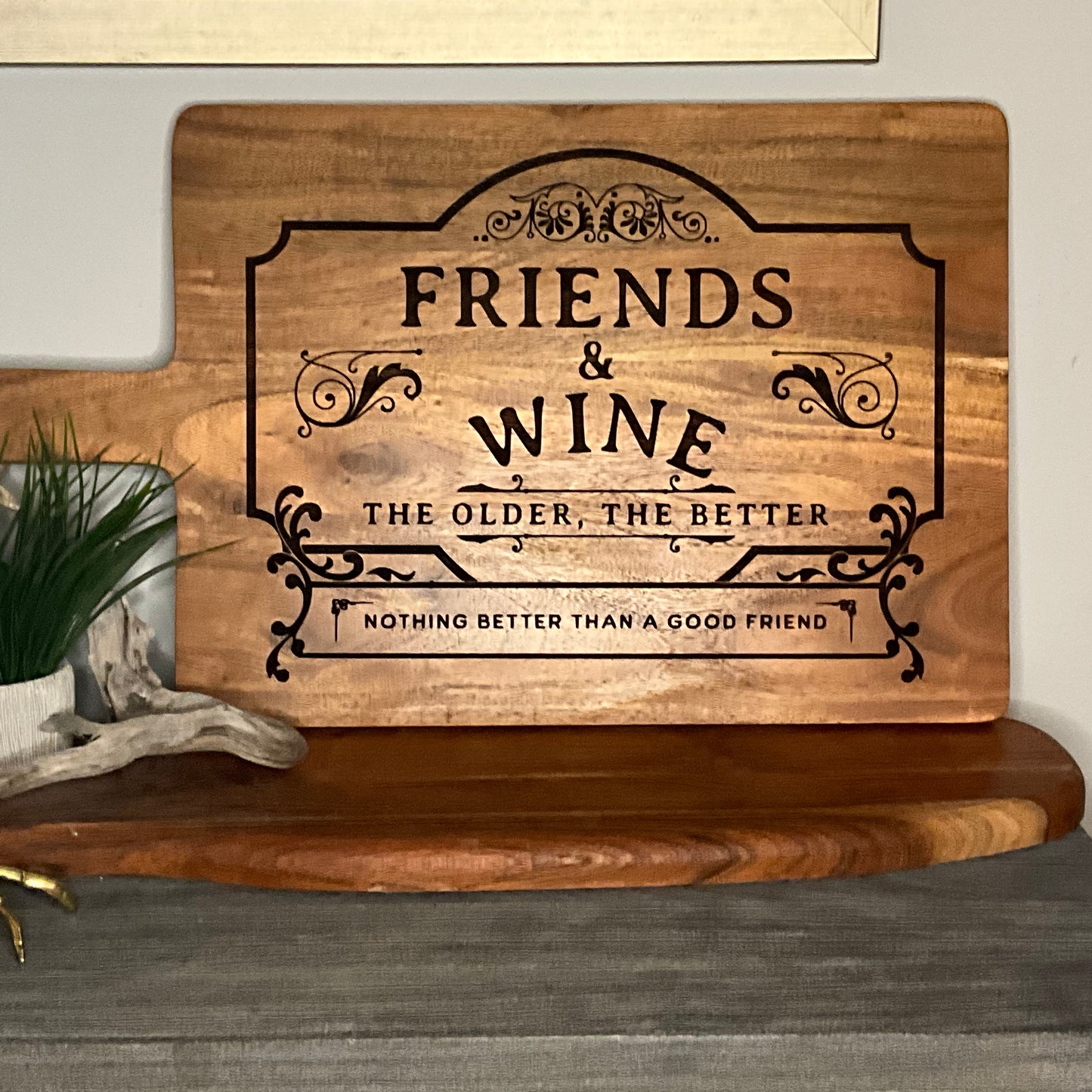 Friends and wine board