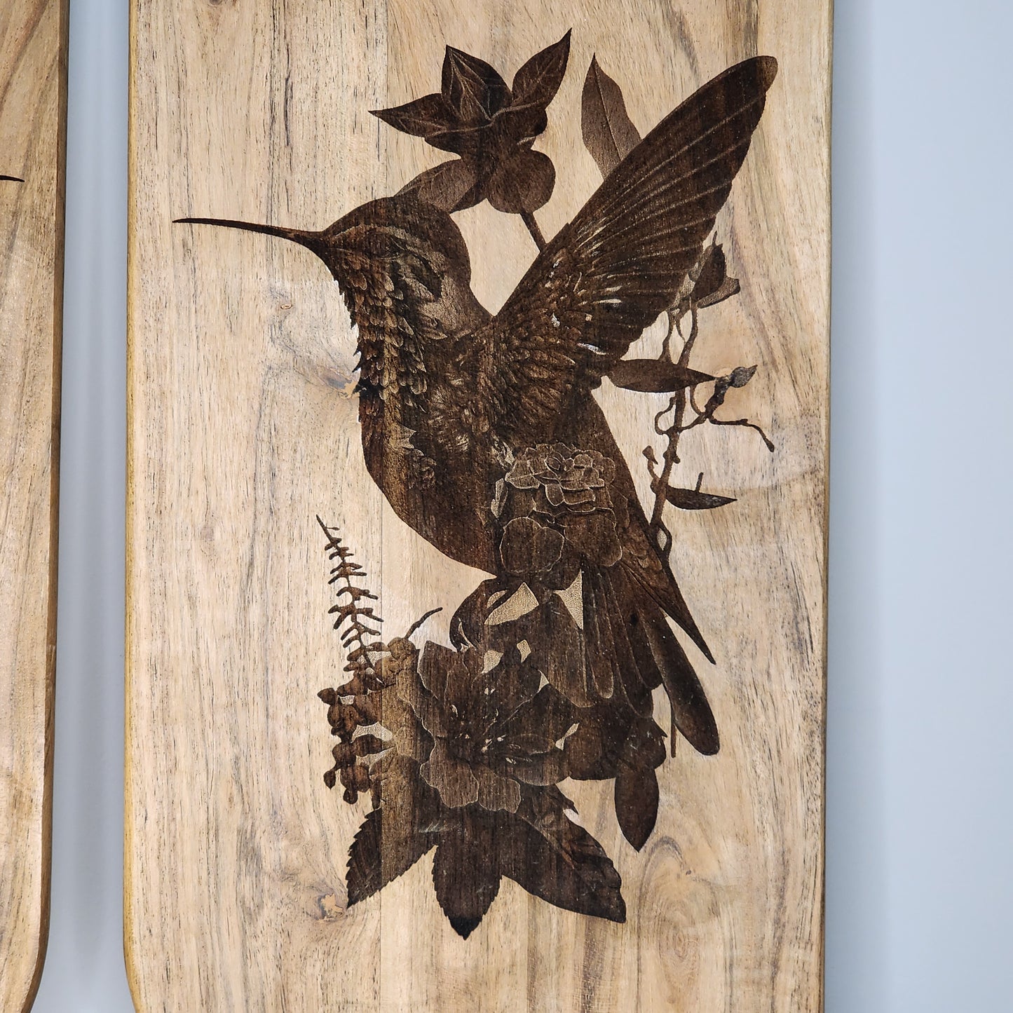 Acacia Rectangular Board - Hummingbird