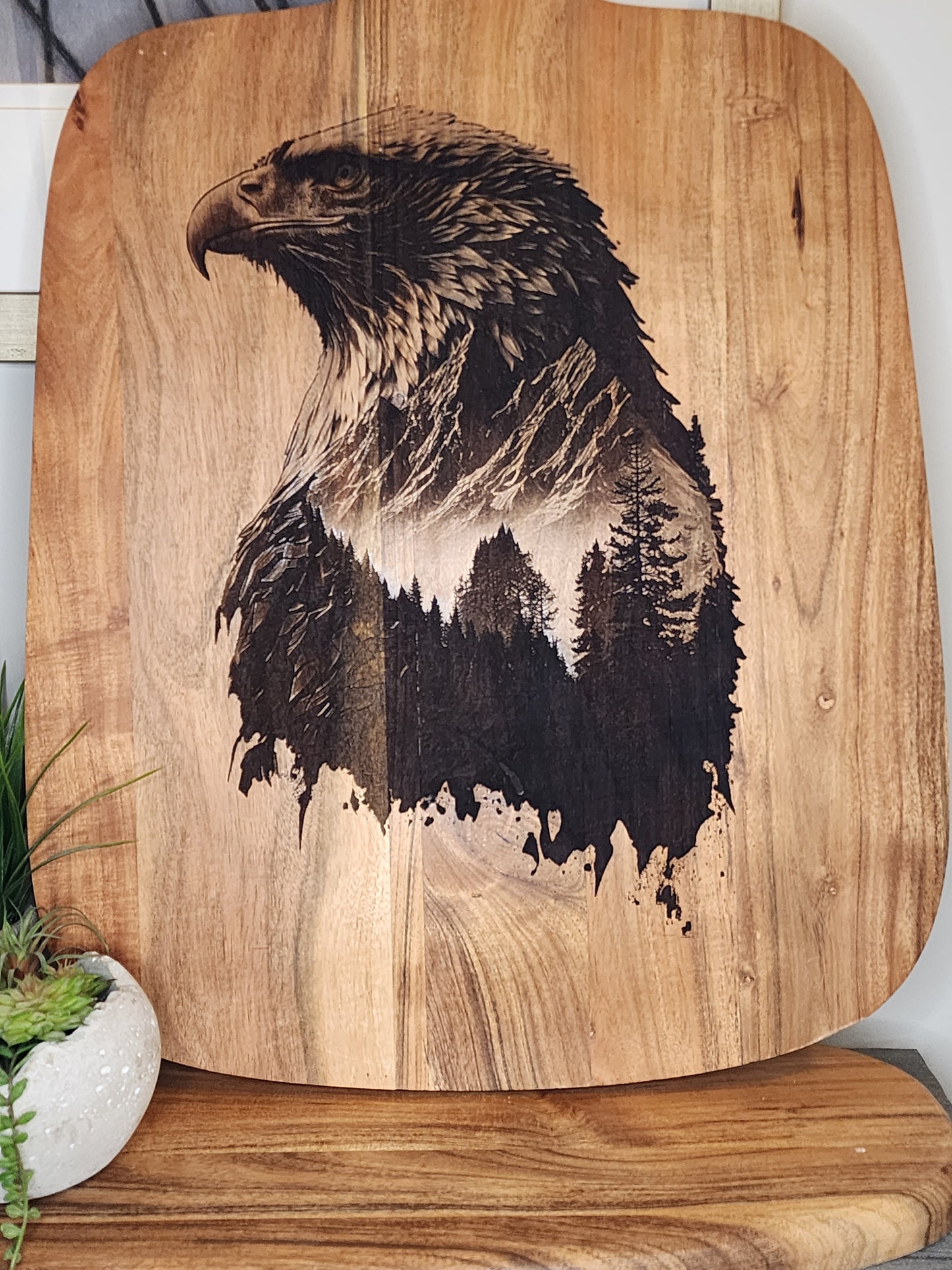 Bald Eagle - full engrave