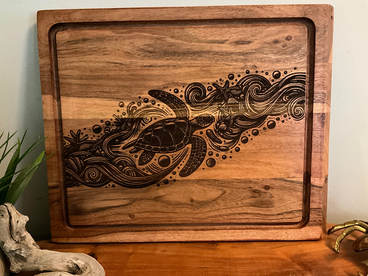 Turtle in Wave