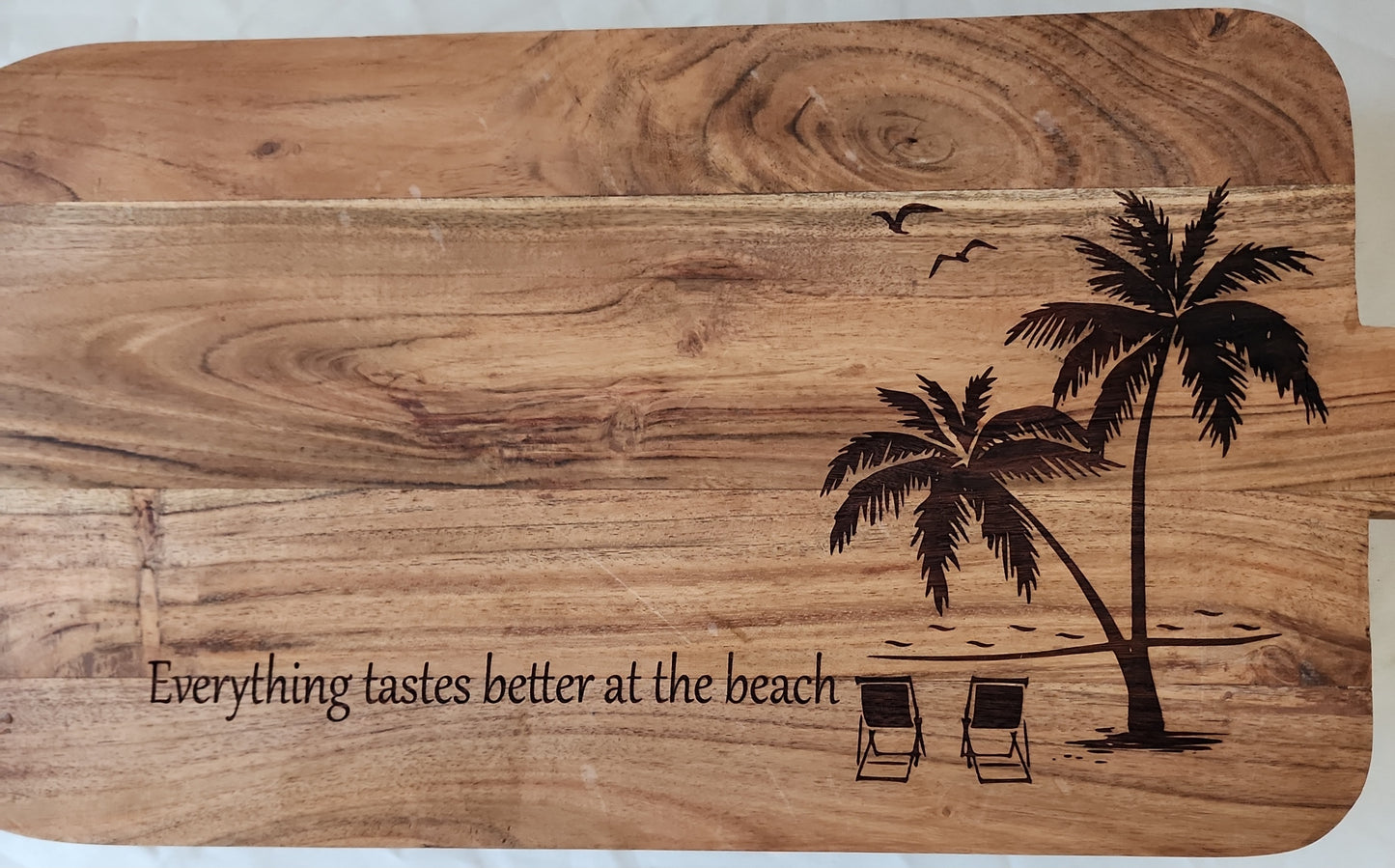 Everything tastes better at the beach, palm trees