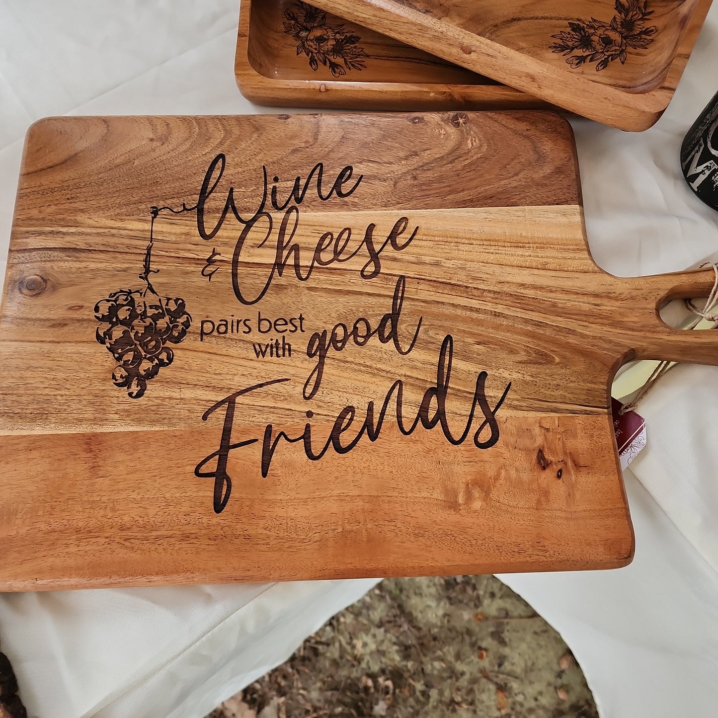 Wine and cheese pairs best with friends