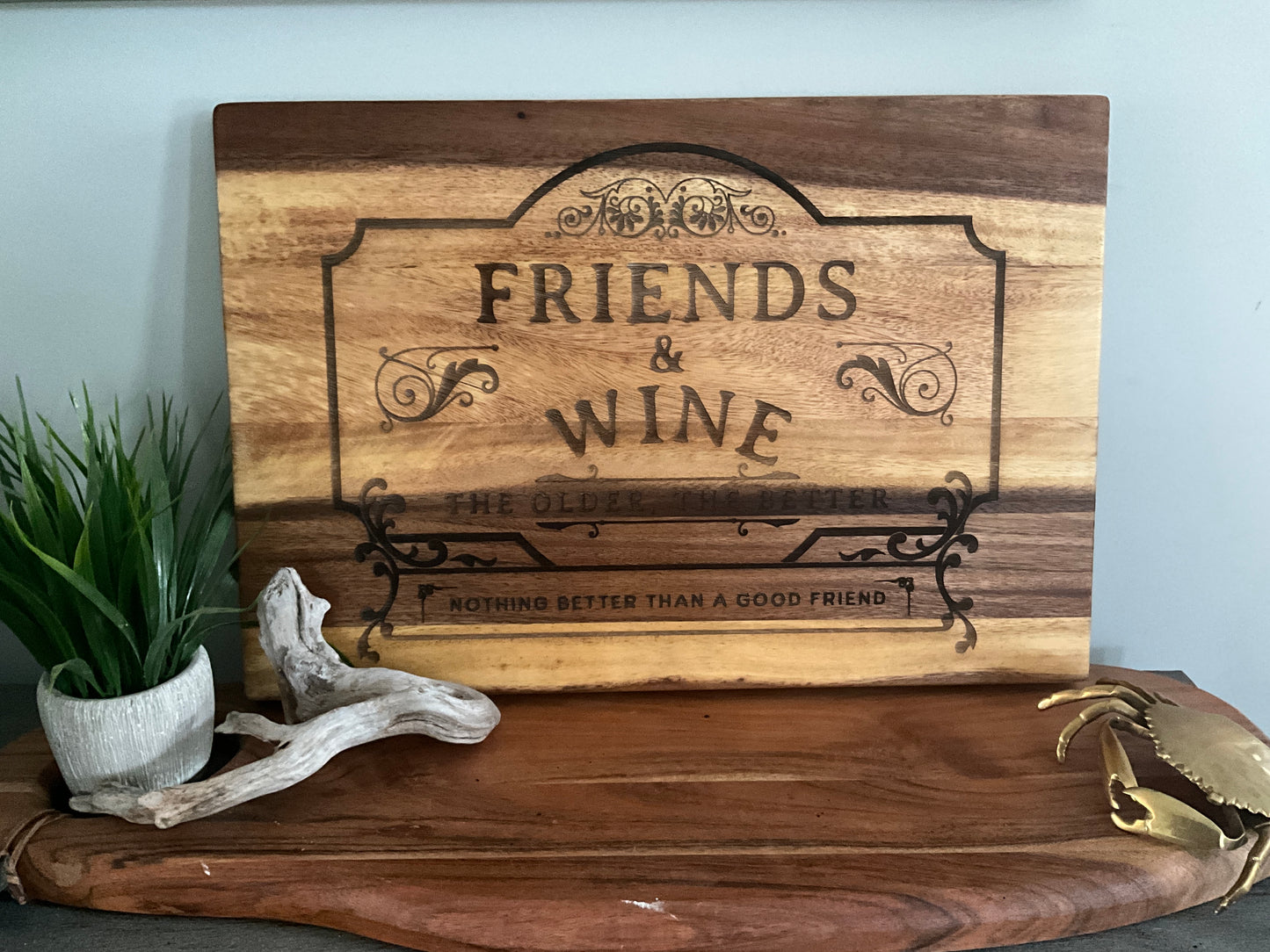 Friends and wine board