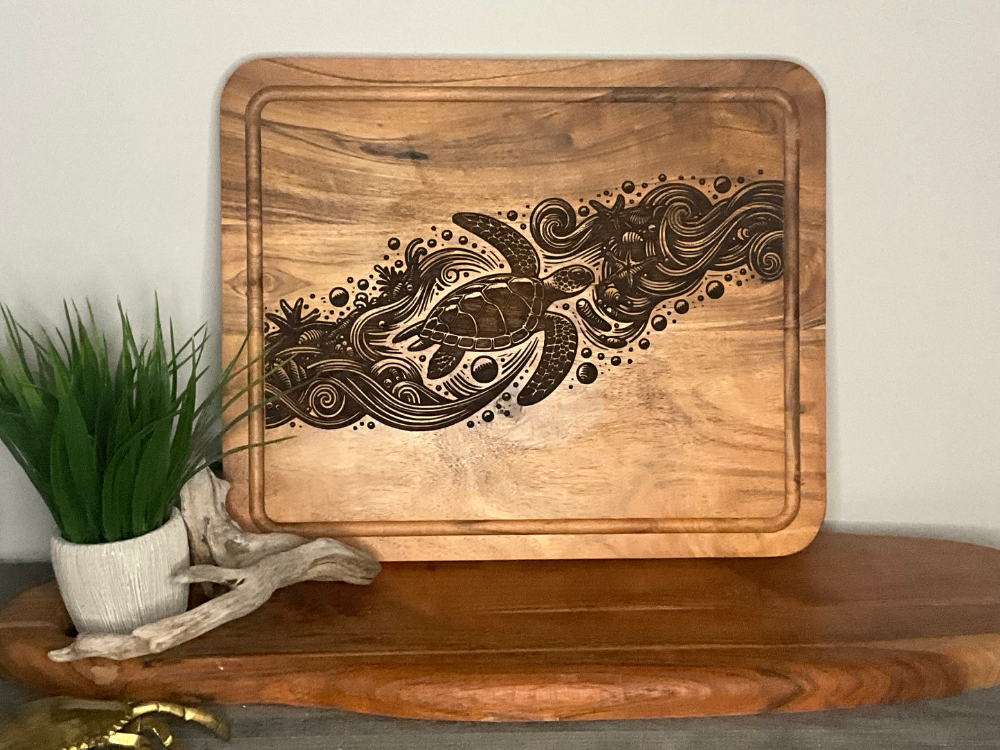 Turtle in Wave