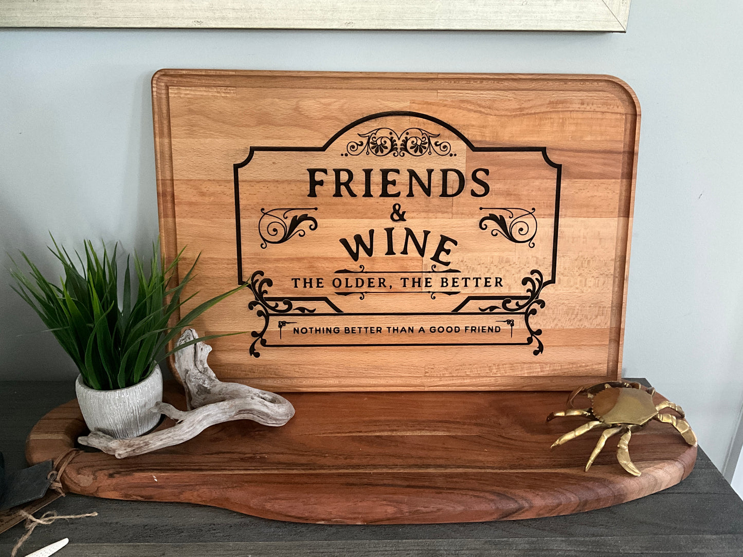 Friends and wine board