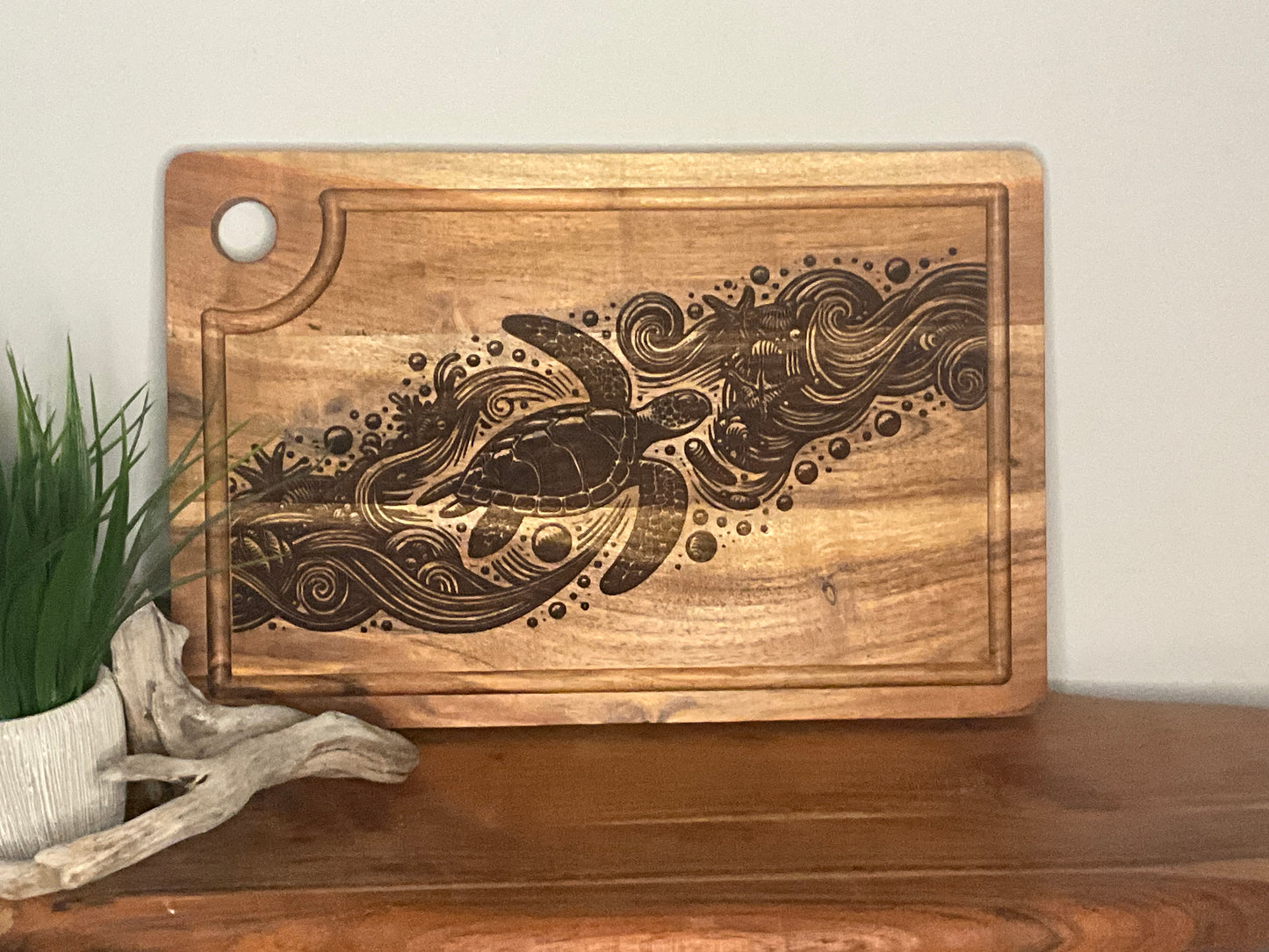 Turtle in Wave
