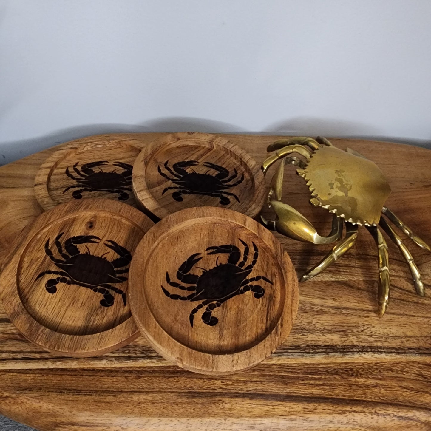 Wood Coasters set of 4