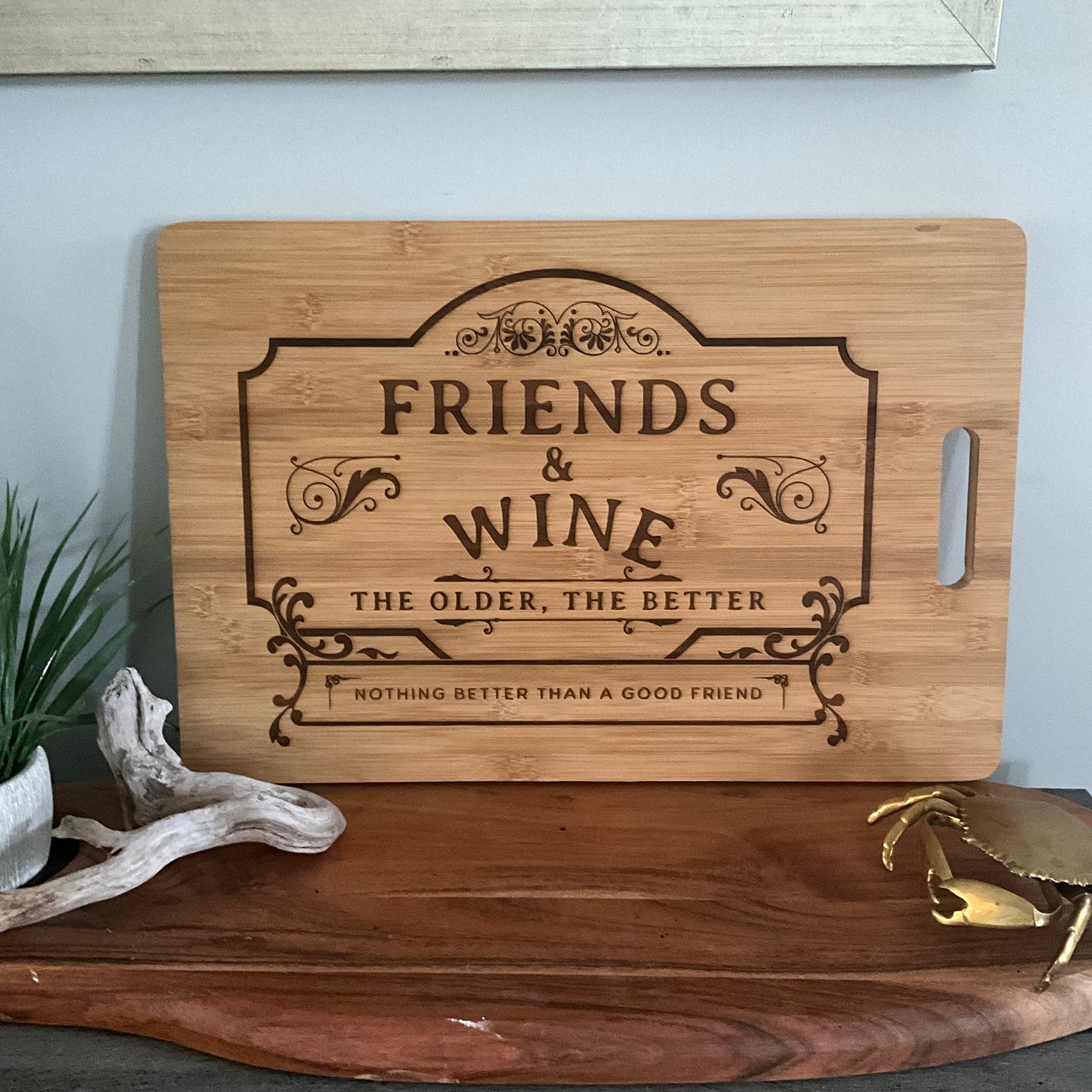 Friends and wine board