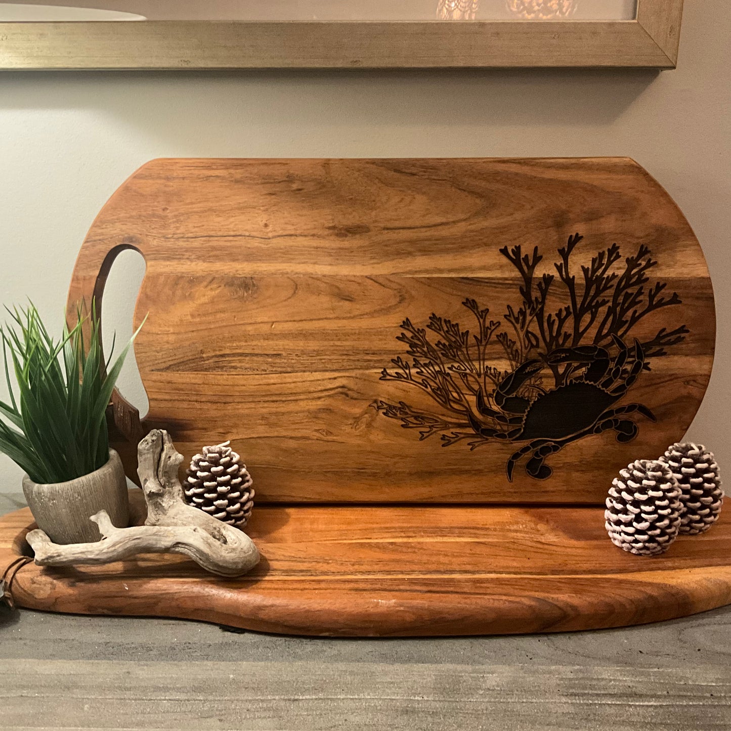 Crab and coral  tray( no words)