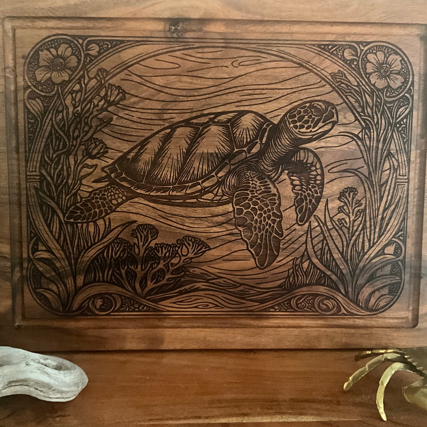 Turtle, full engrave